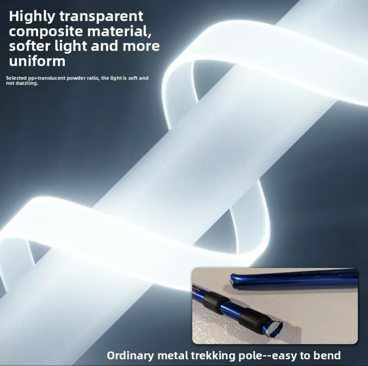 Portable Luminous Hiking Stick